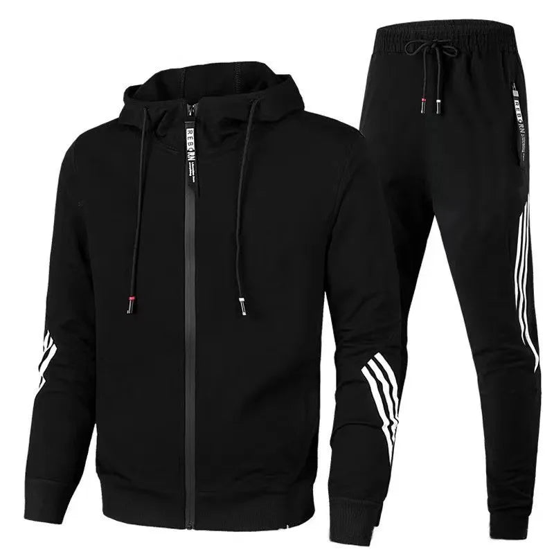 Hooded Sweatshirt Sportswear Two-piece Set