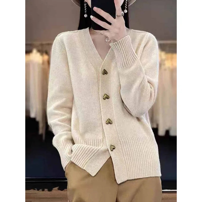 Simple Knitted Cardigan for Women