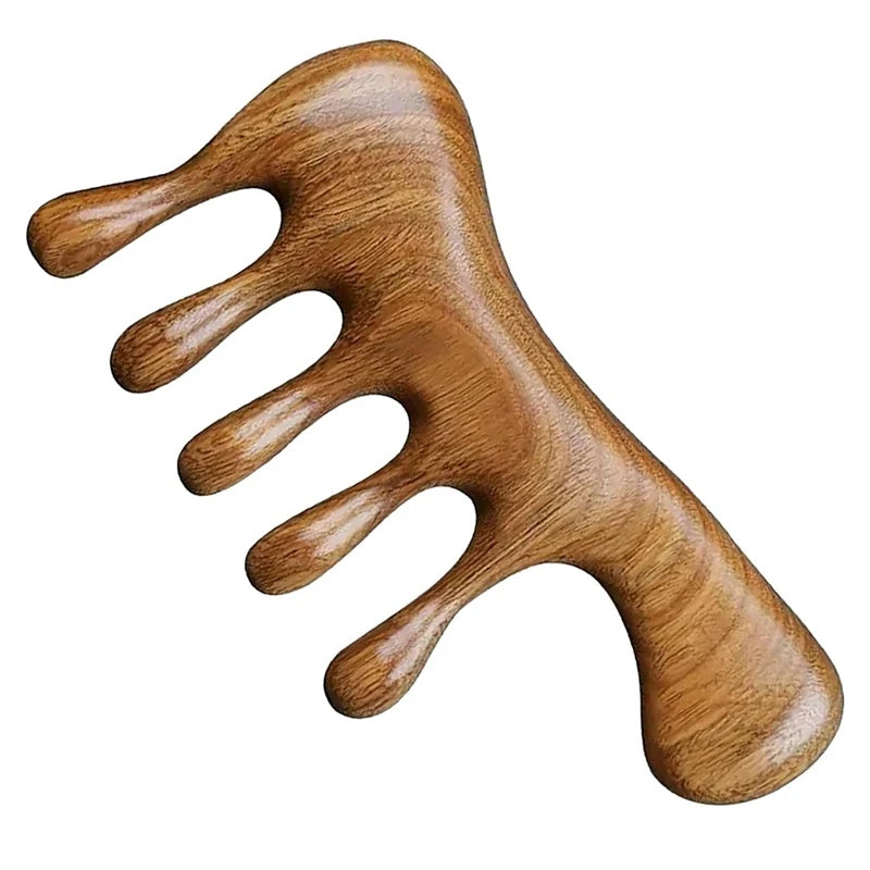 Meridian hairdressing massage wooden comb
