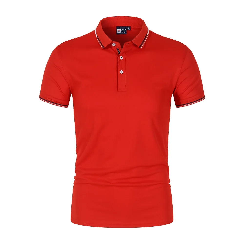 Solid color men's Polo shirt