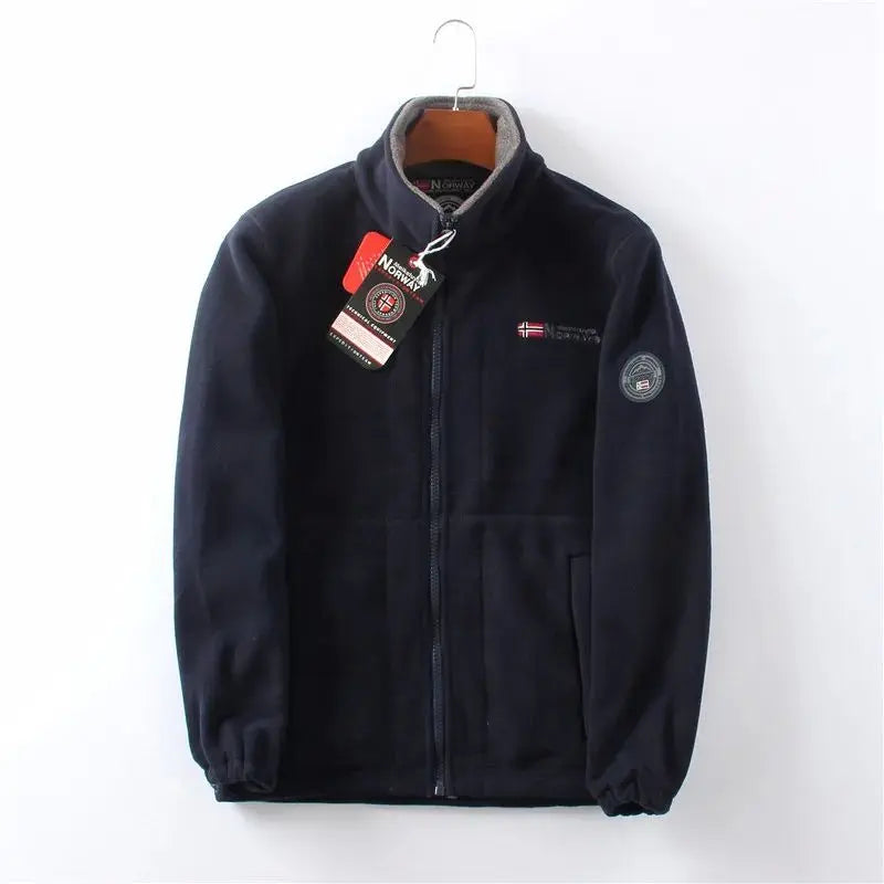 Fleece thickened double-sided polar fleece jacket
