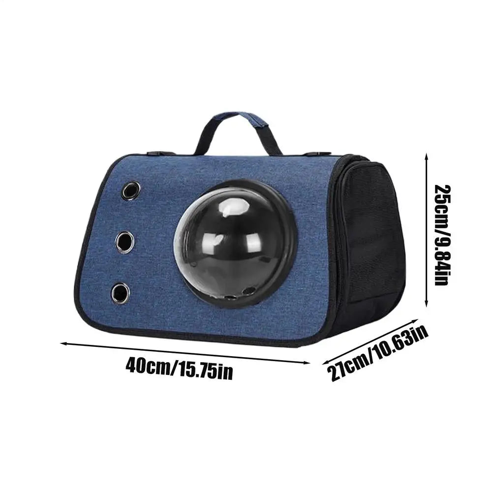 Folding portable space capsule pet bag
