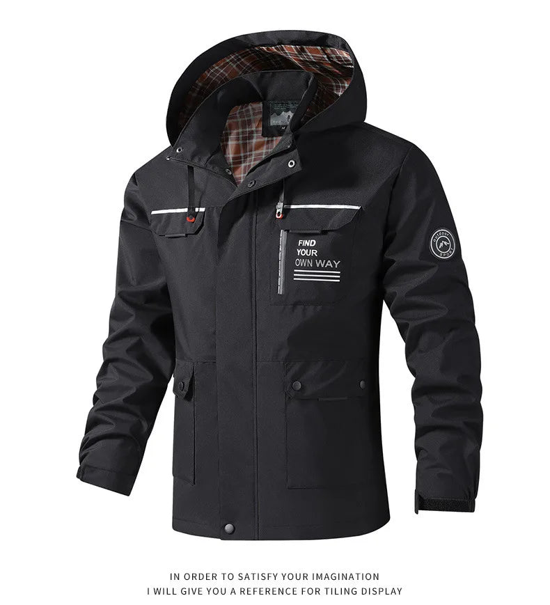 Work Clothes Multi-Pocket Jacket For Men
