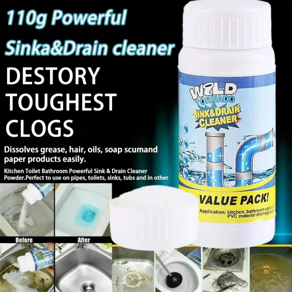 Cleaning pipe dredger