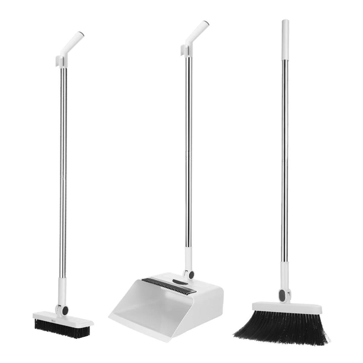 Three-in-one folding broom