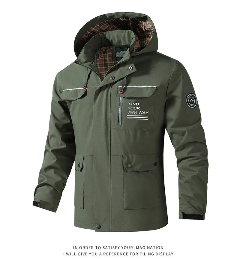 Work Clothes Multi-Pocket Jacket For Men