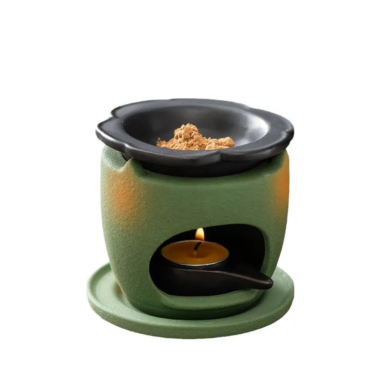 Household ceramic heat preservation incense burner