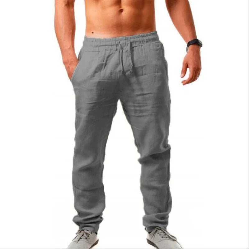 Cotton and linen slacks
